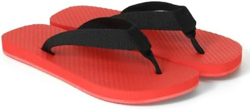 Red Soft Rubber Flip Flops for Women Beach Clip Toe Thong Sandals Comfortable Slip On Flat Slides... | Amazon (US)