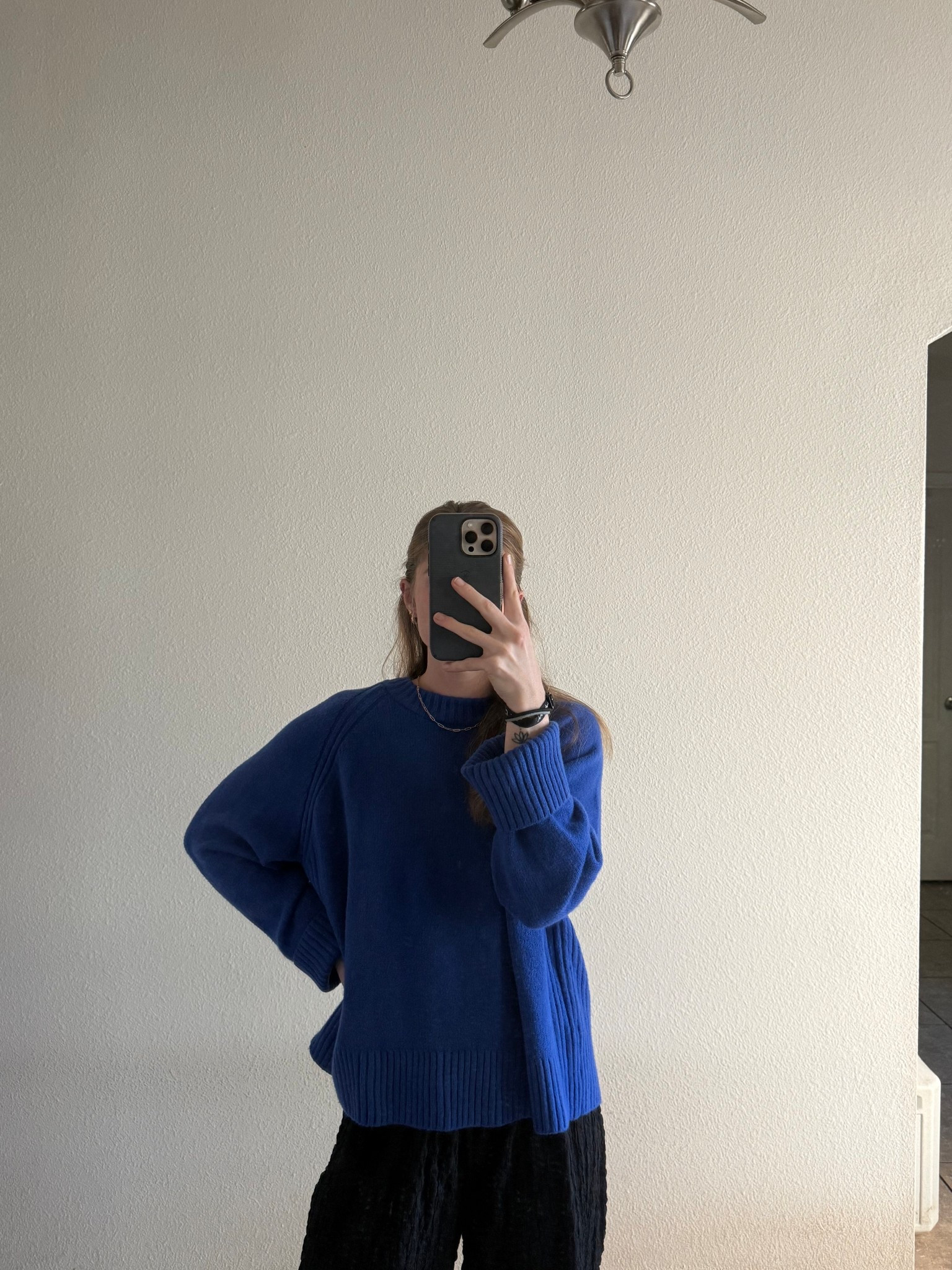 Another old navy find 💙💙 wearing large for oversized look

#LTKootd #LTKFindsUnder50 #LTKHoliday