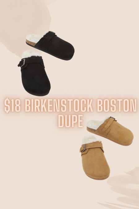 $18 look alike for the Birkenstock Boston clogs! Size up if you’re a half size!

#LTKunder50 #LTKshoecrush #LTKunder100