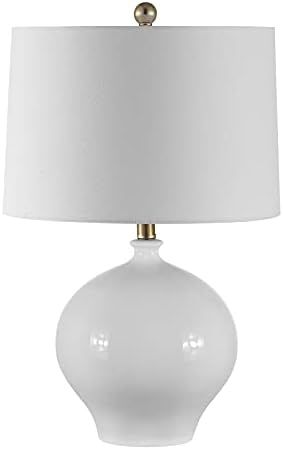 SAFAVIEH Lighting Collection Kemli Modern White Ceramic 24-inch Bedroom Living Room Home Office Desk | Amazon (US)