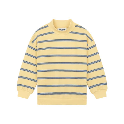 Kids Stripe Mockneck Pullover - Peel Stripe | Parke