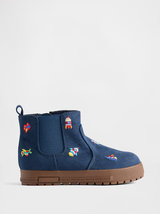 Toddler Vegan Suede High-Top Sneakers | Gap | Gap (US)