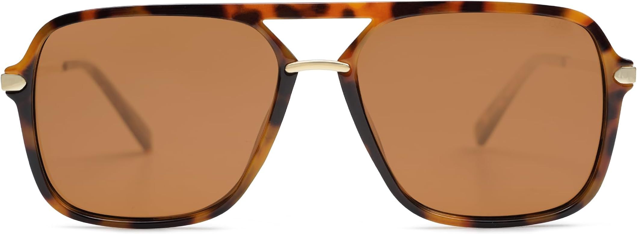 SOJOS Sunglasses for Women & Men, Retro, Polarized Lens, Trendy Aviator, 90s Shades SJ2229 | Amazon (US)