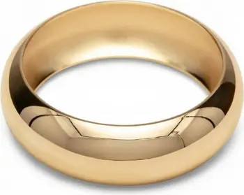 Bliss Diamond Heavy Weight Thick 1" 18k Gold Plated Bangle | Nordstrom | Nordstrom