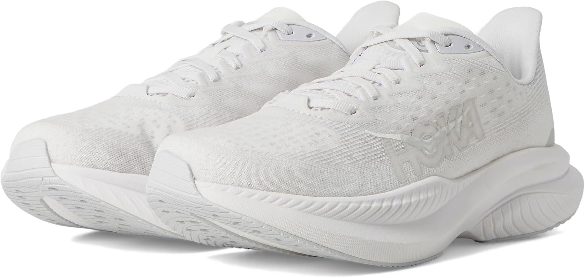 Hoka Women's Mach 6 White/White 1, 8 Medium | Amazon (US)
