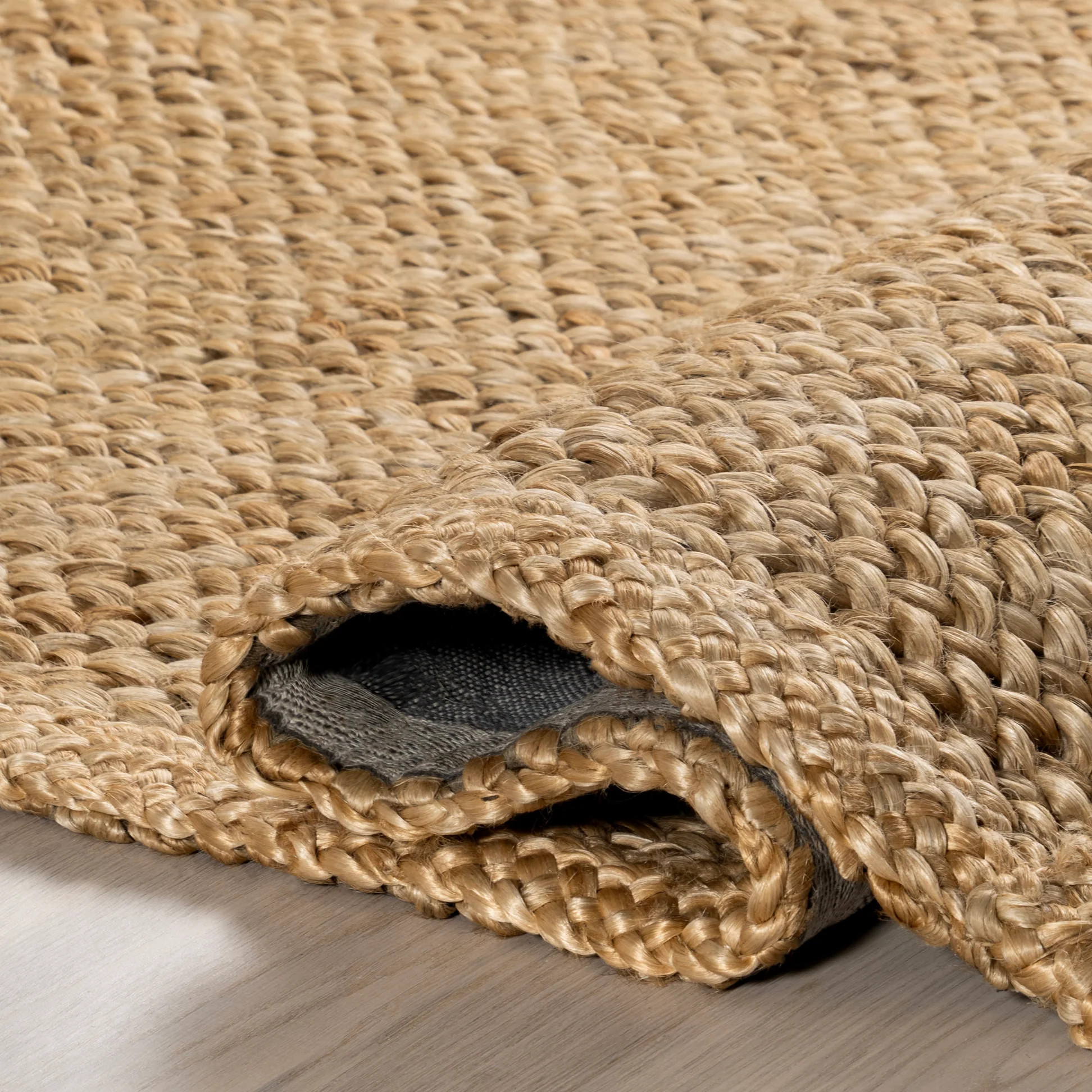 Willow Bordered Jute Rug | Natural | Rugs USA