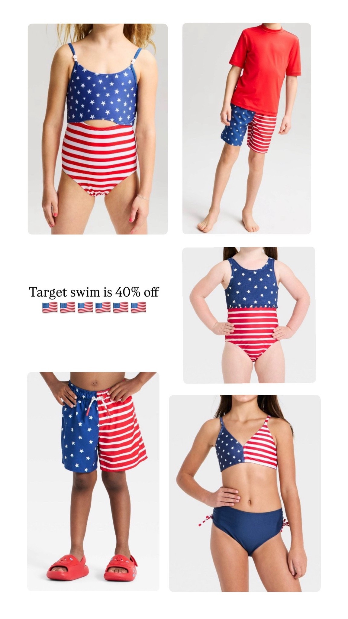 Because who doesn’t love a red, white + blue swimsuit!❤️🤍💙 
@Target #ad #sponsored

#LTKKids #LTKSeasonal