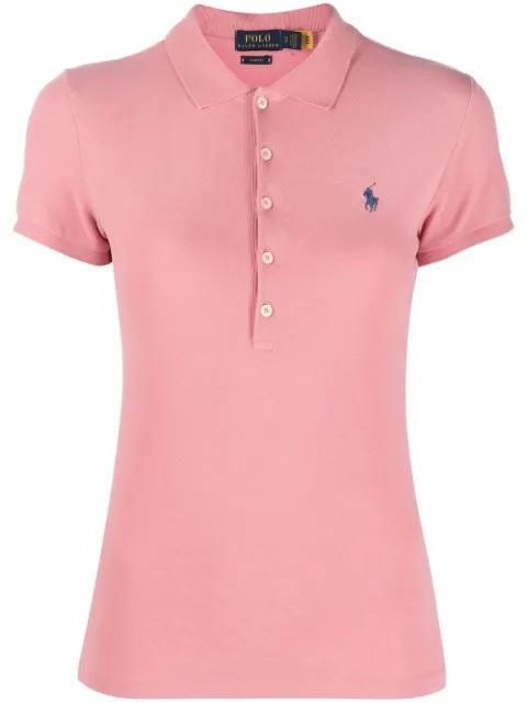 logo-embroidered polo shirt | Farfetch Global