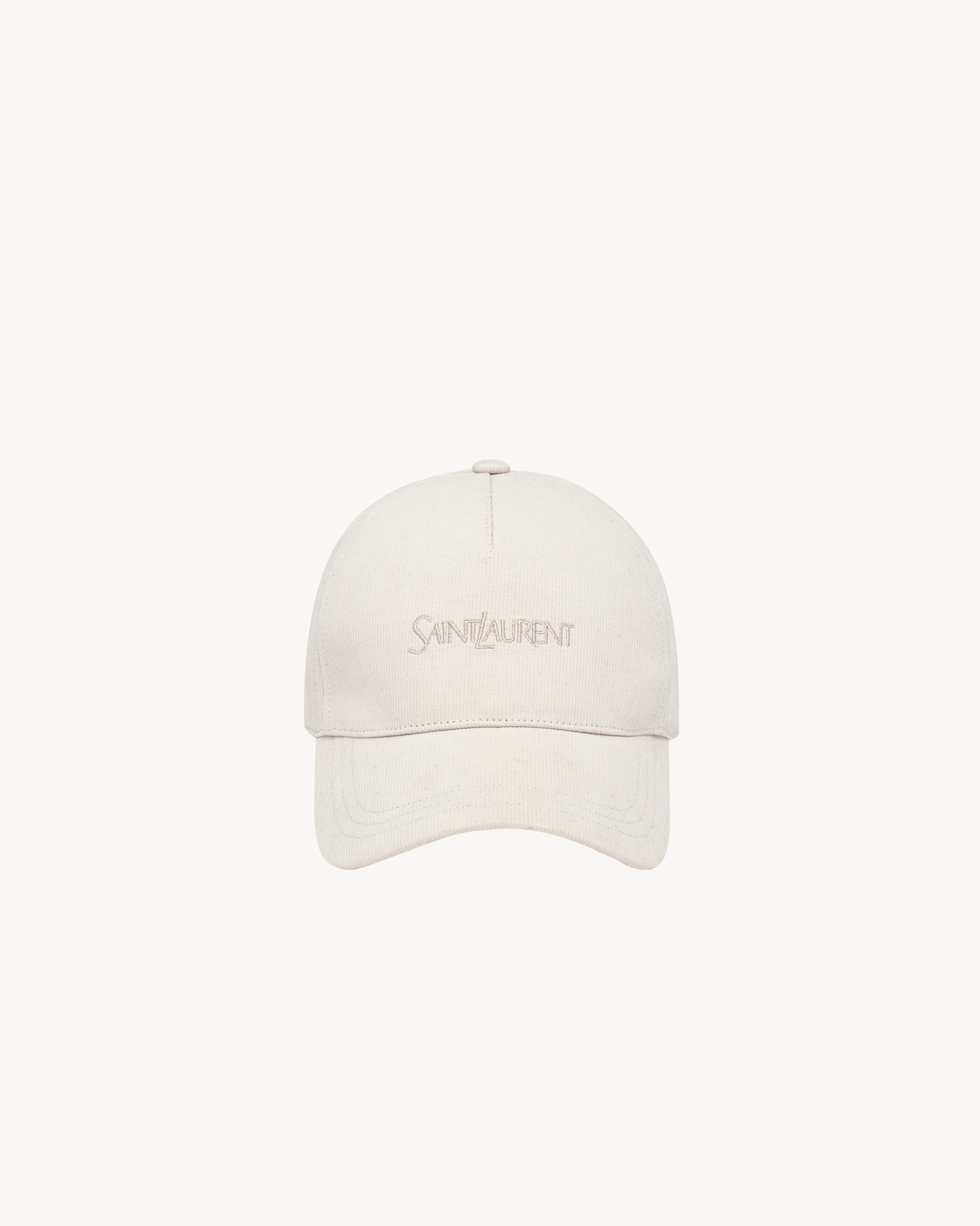 Saint Laurent Saint Laurent Cap In Corduroy - White - One Sizenisex - 59 | Saint Laurent Inc. (Global)