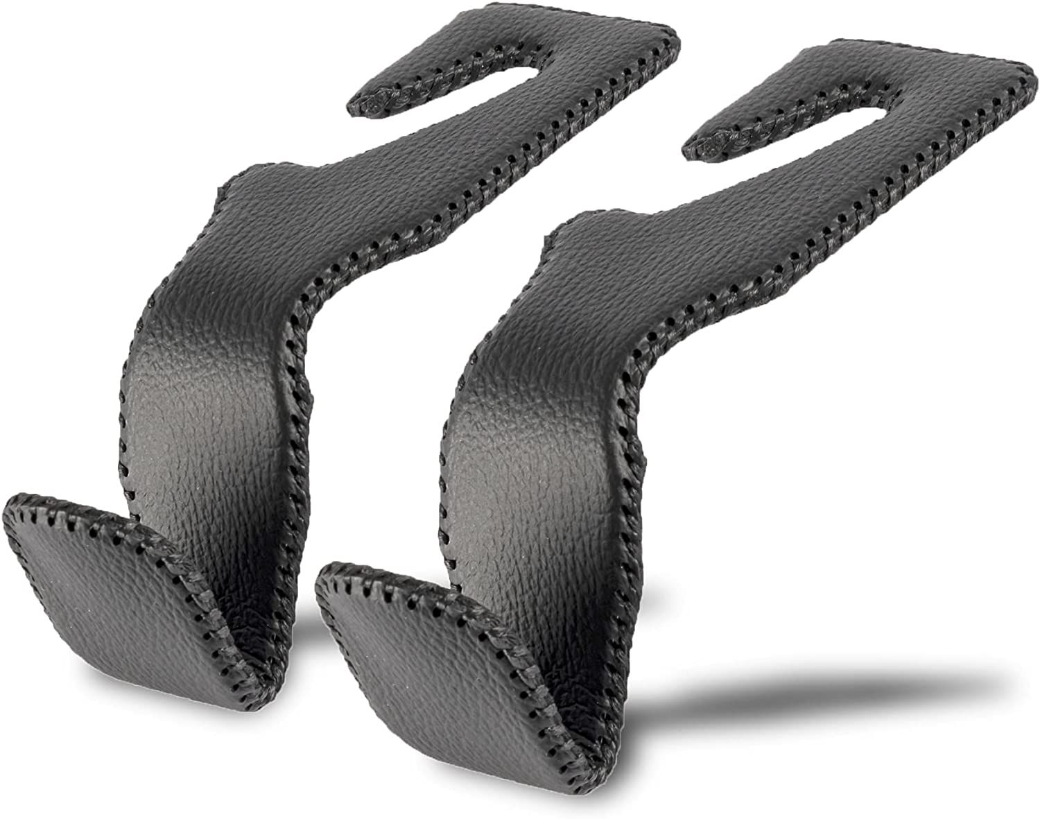 LivTee Black Superior Leather Car Seat Back Headrest Hooks, Car Hook Hangers Interior Accessories... | Amazon (US)