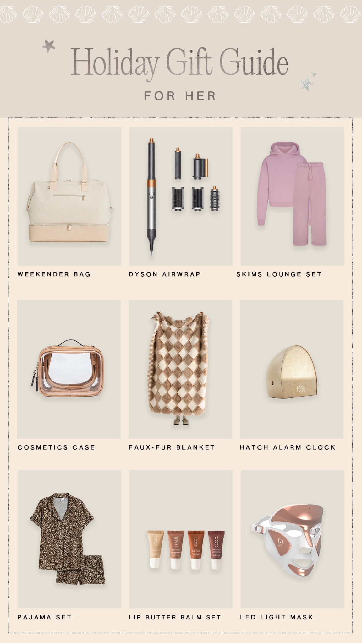 Holiday gift guide for her ✨

#LTKSeasonal #LTKHoliday #LTKGiftGuide