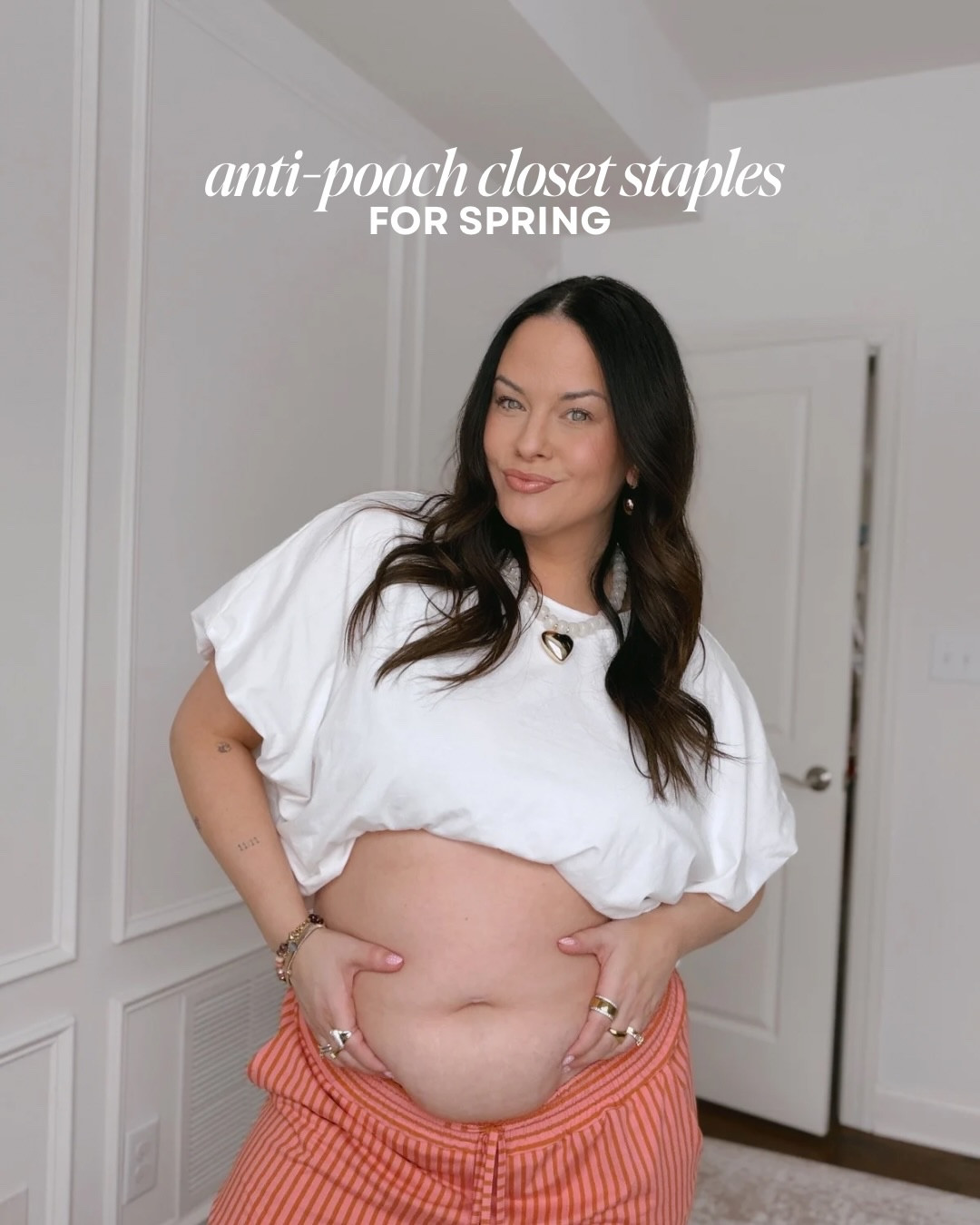 anti-pooch closet staples for spring, part 1 🌸✨👛 pieces you’ll wear on repeat that will have you feeling cute, comfy & confident

everyone’s favorite series is back for spring !! use STAPLES and I’ll send you the 🔗 to everything.. & stay tuned for part 2!!

#antipooch #closetstaples #springstyle