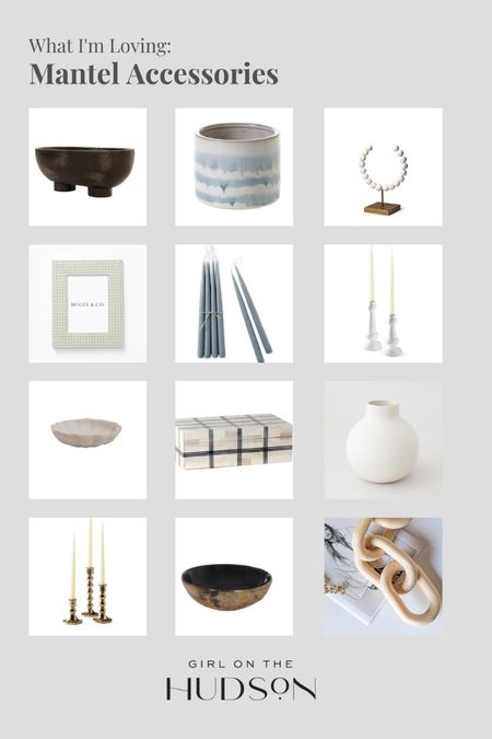 Some favorite accessories for your mantel 

Living room decor, home decor, candlesticks, taper candles, bowl, planter, wooden links, bone inlay box, vase, picture frame

#LTKunder100 #LTKhome #LTKunder50