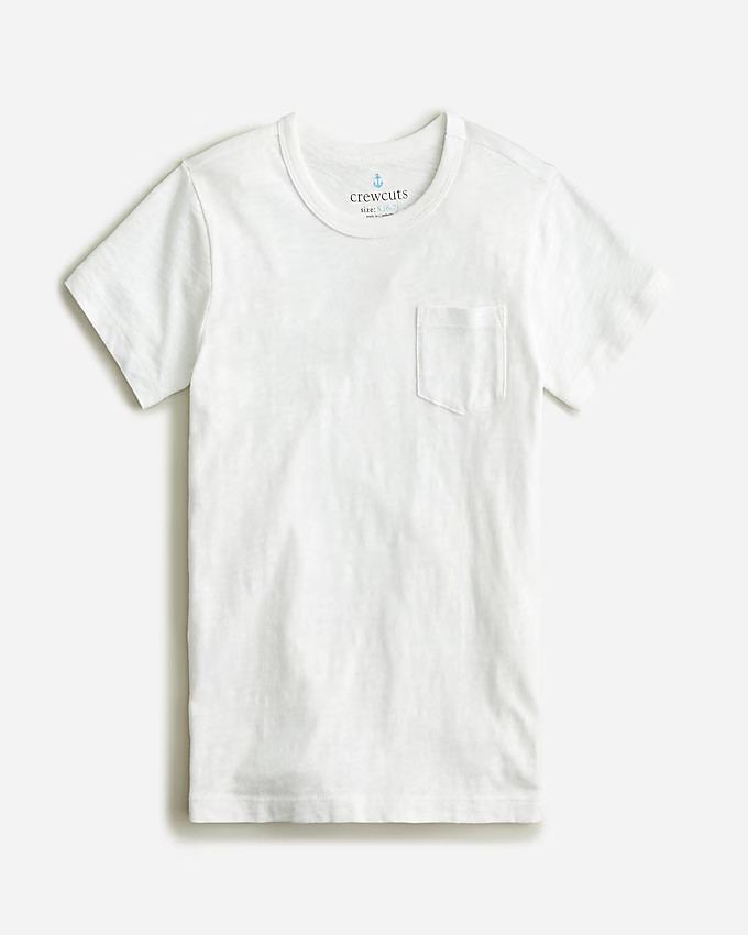 Kids' garment-dyed pocket T-shirt | J. Crew US