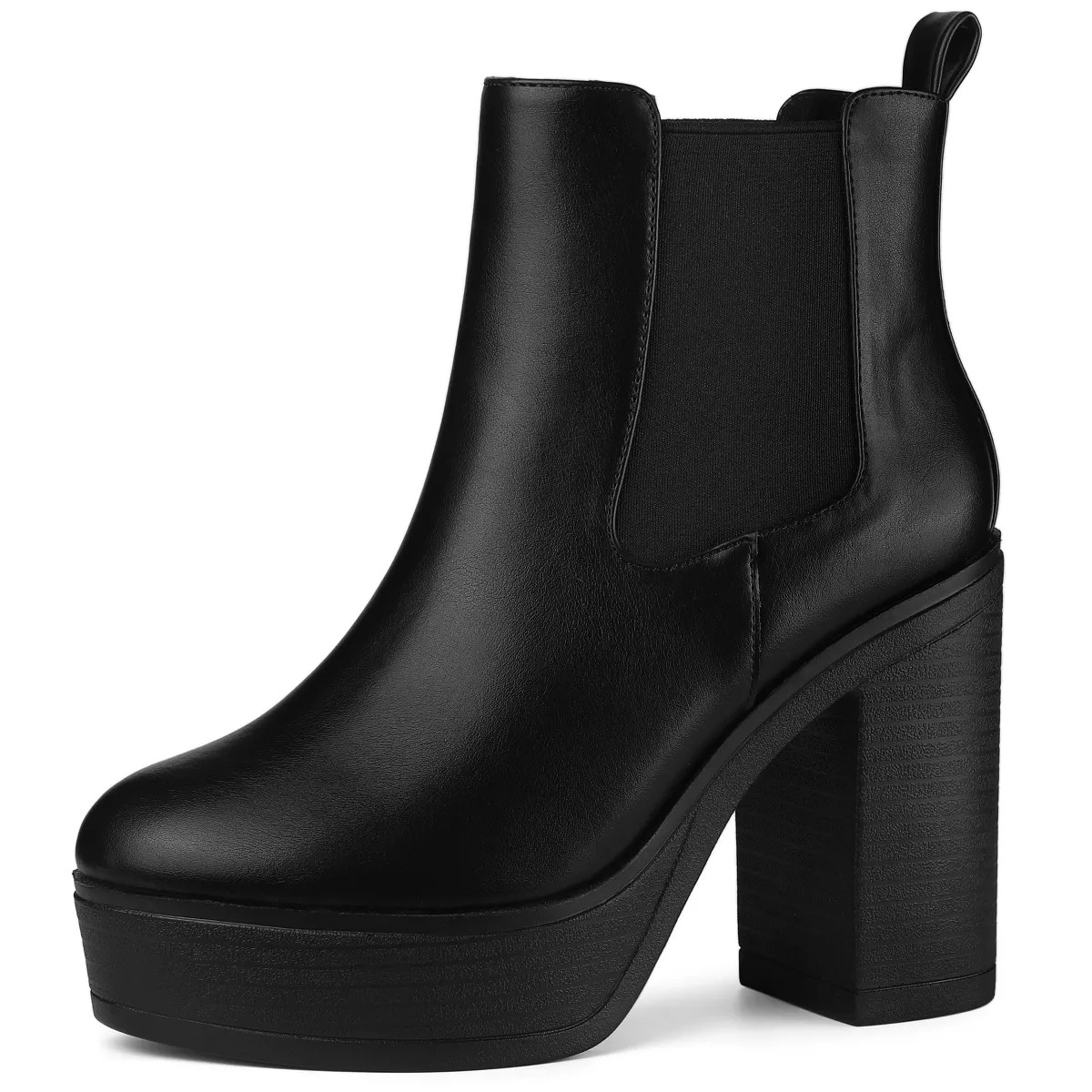 Allegra K Women's Platform Chunky High Heels Chelsea Ankle Boots | Target