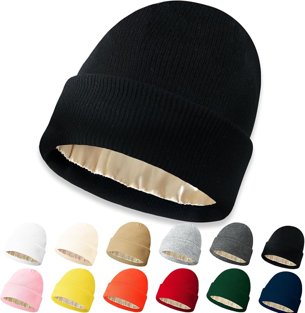 NPQQUAN Beanie for Men Women Winter Hats for Mens Beanie Cuffed Knit Beanies Skull Cap | Amazon (US)
