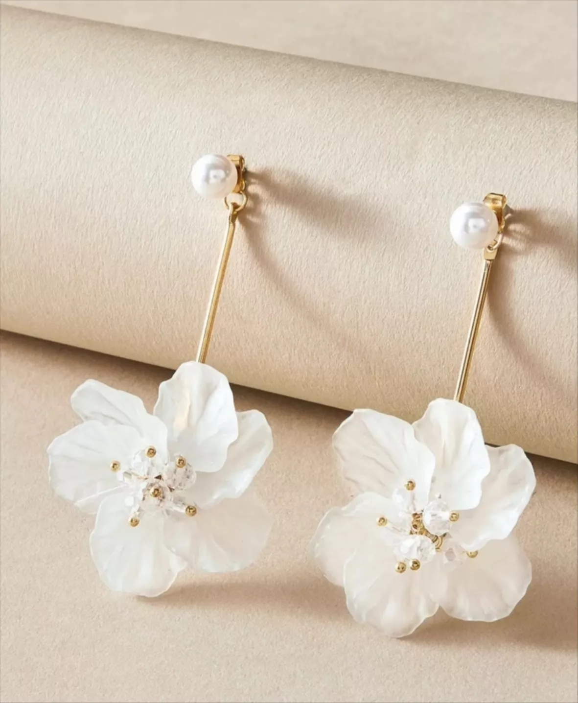 Boho Wedding Earrings Flower Bridal Earrings Floral 