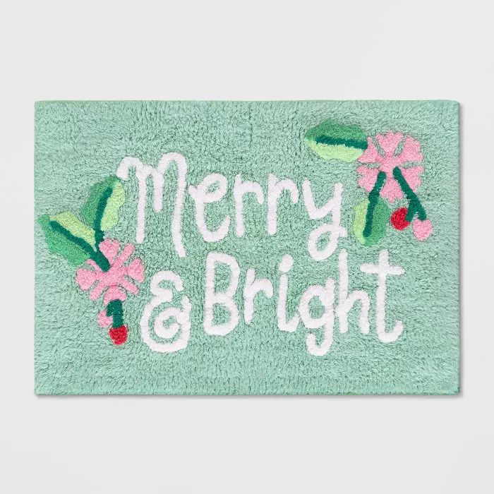 Merry & Bright Rug Aqua - Wondershop™ | Target