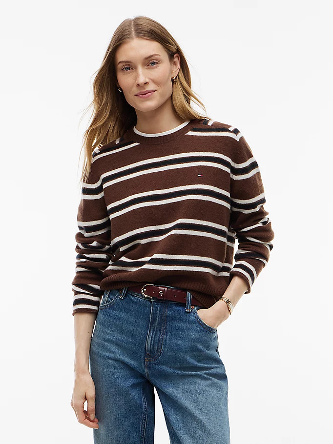 Pure Wool Jersey Slim Jumper | Tommy Hilfiger UK