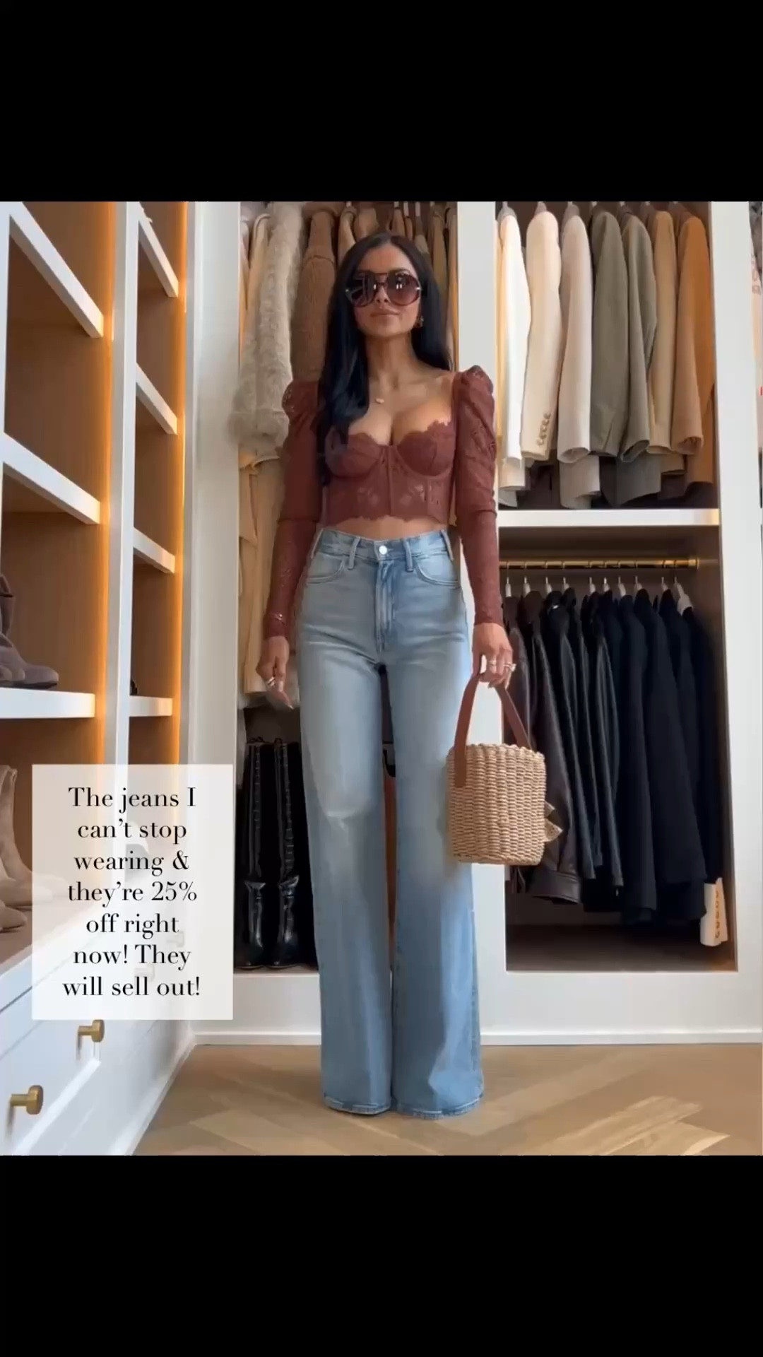 The jeans I can’t stop wearing and they’re 25% OFF right now. The Mother Hustler Roller Sneak jeans are so flattering and easy to style for spring. Paired with this lace bustier top from Anthropologie for the perfect date night look.

Mother Hustler Roller Sneak jeans - wearing a 23 runs TTS
Anthropologie lace bustier top - size XS

miamiamine flattering jeans sale date night outfit Mother Hustler jeans Anthropologie lace top chic feminine style elevated casual look spring outfit ideas wardrobe staples

#LTKSaleAlert #LTKPetite #LTKOver40