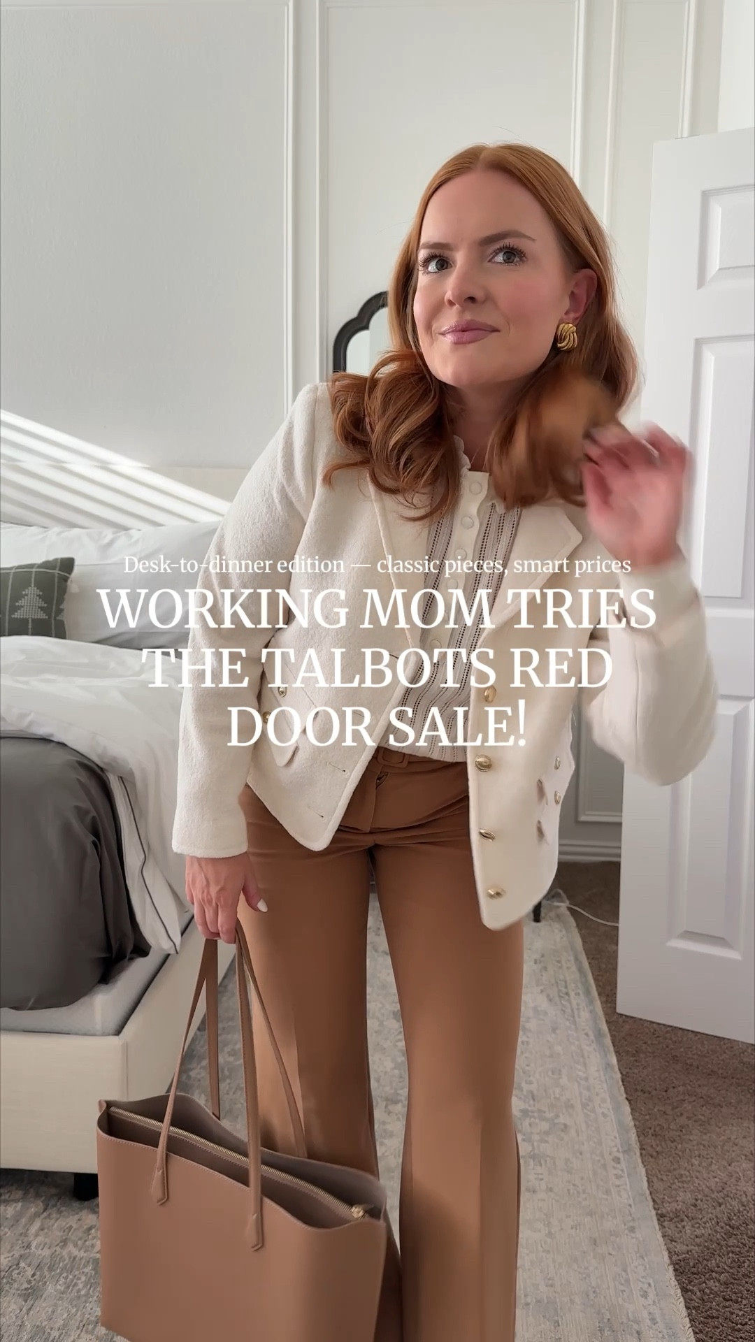 Talbots Red Door Sale try-on for working moms 🤍
I styled 4 versatile Talbots outfits that work for real life — from casual mom days and WFH to date night and polished, professional looks. These are classic Talbots pieces with comfortable fabrics, flattering fits, and timeless silhouettes that I’ll wear season after season.

If you’re looking for affordable workwear for women, easy outfit ideas for moms, or classic capsule wardrobe pieces on sale, this is the best time to shop. The Red Door Sale is where I always invest in trousers, knits, cardigans, and blazers that hold up.

#LTKmomlife #LTKgrwm #LTKSaleAlert