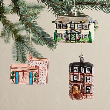 Blown Glass Building Ornaments | West Elm (US)