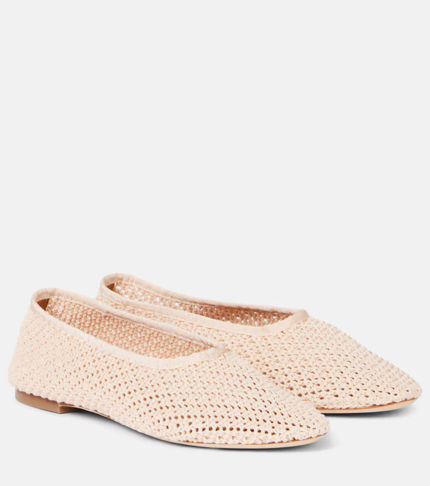 Staud Alba crochet ballet flats | Mytheresa (US/CA)