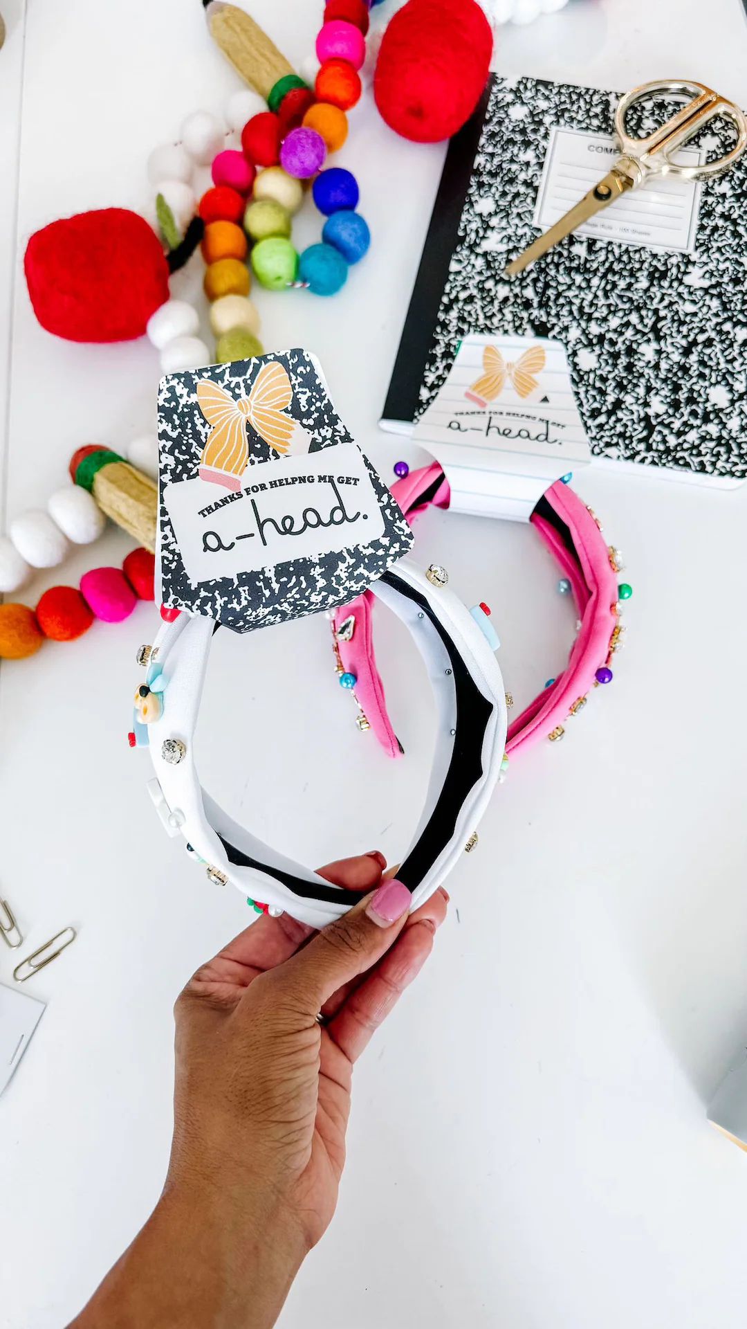 Headband Teacher Appreciation Tag, Headband Holder for Teacher, Headband Tag, Gift for Teacher, P... | Etsy (US)