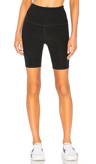 Beyond Yoga High Waisted Biker Short in Darkest Night from Revolve.com | Revolve Clothing (Global)