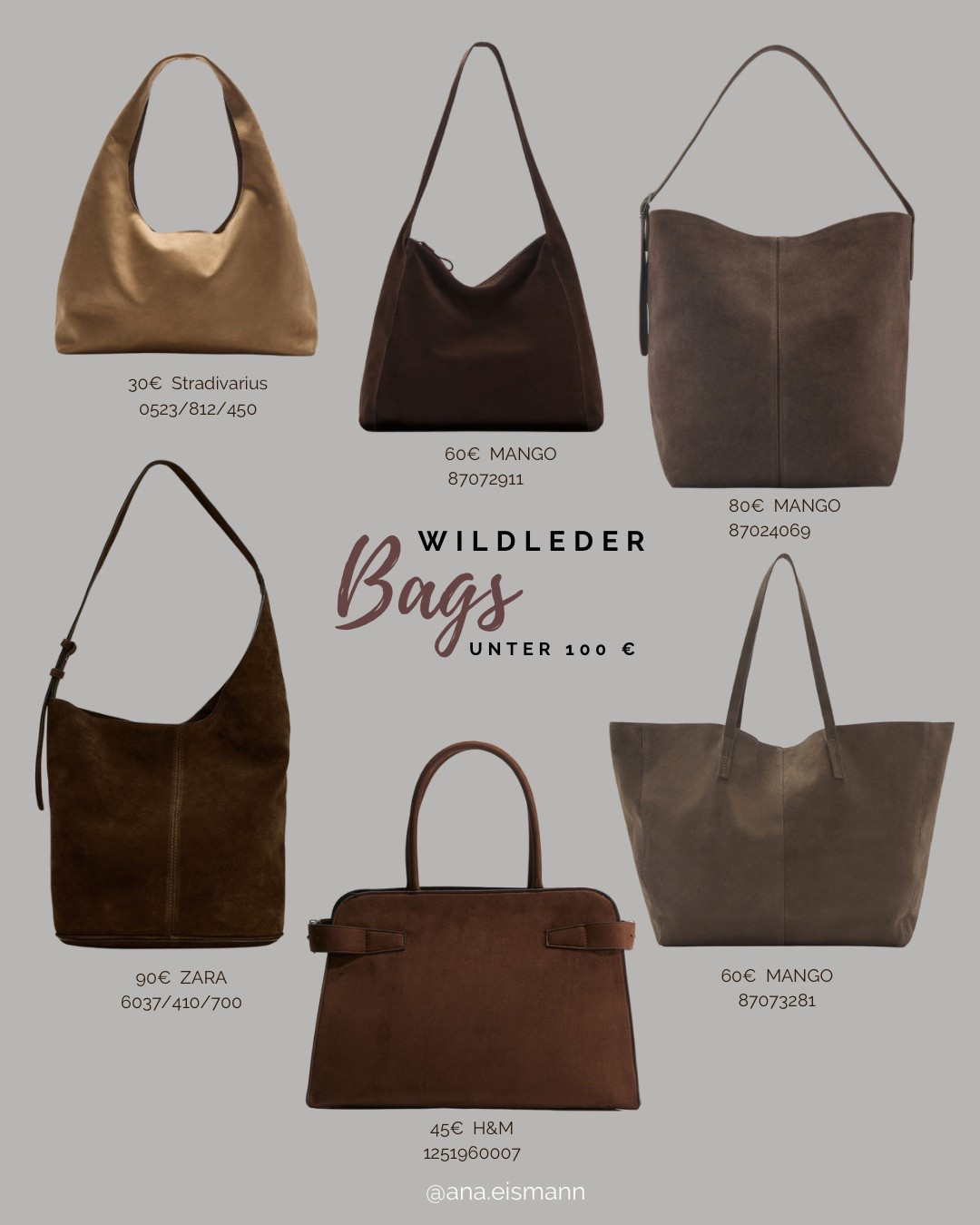 Wildleder Taschen für kleines Bufget💶 #wildleder #tasche #bags #spring2025

#LTKeurope #LTKbag #LTKdeutschland