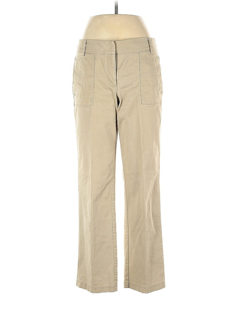Ann Taylor LOFT Khaki Pant: Tan Bottoms - Size 8 | ThredUp