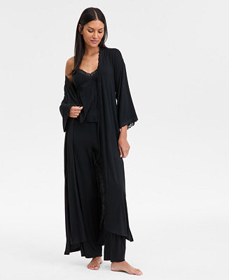 I.N.C. International Concepts Women's Lace-Trim Knit Robe, Exclusively at Macy's - Macy's | Macy's