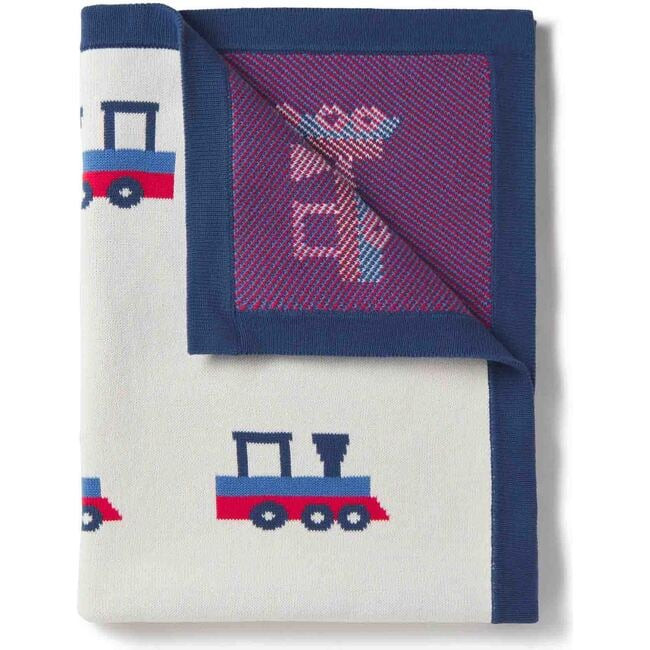 Stroller Blanket Train, Cannoli Cream | Maisonette