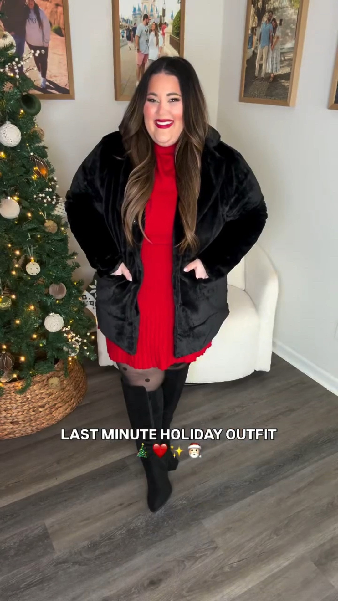 Plus size friendly holiday outfit! 🥰 arrives in time for Christmas AND it’s cozy, so it’s absolutely perfect if you’re looking for a last minute holiday outfit! ❤️ I’m in the size XXL ✨

#LTKPlusSize #LTKootd #LTKSeasonal