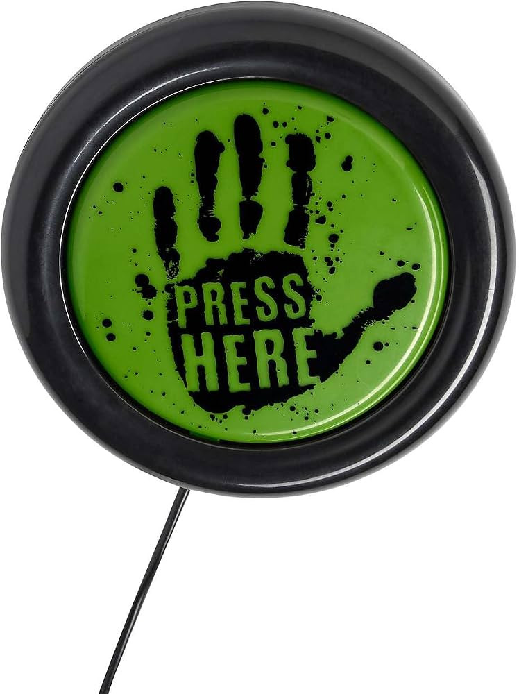 Spirit Halloween Try Me Button Animatronic Activatior, Halloween Remotes and Mechanisms, Decor Di... | Amazon (US)