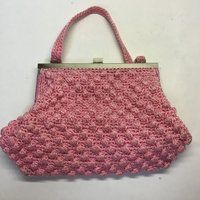 Antique Pink Crochet Purse | Etsy (CAD)