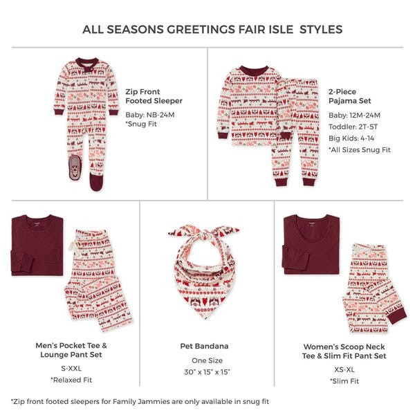 Holiday Matching Family Pajamas | Burts Bees Baby