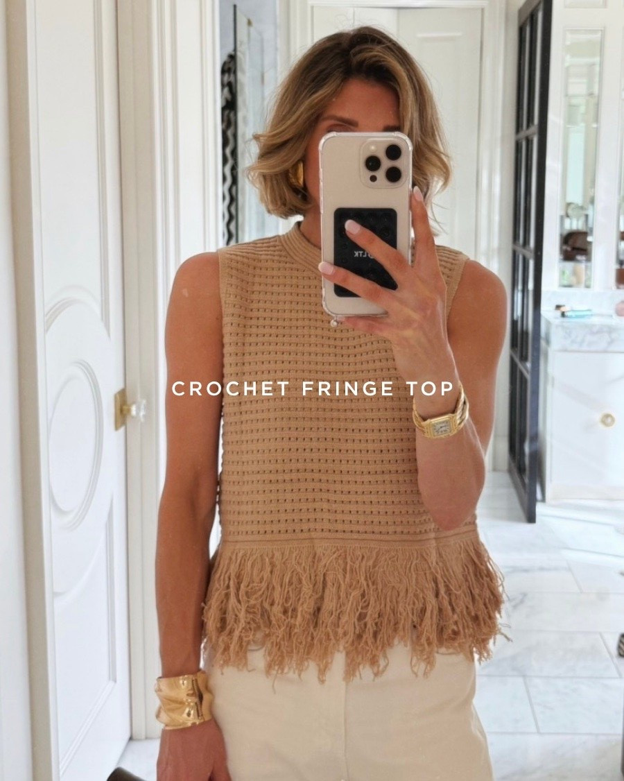 This crochet fringe top gives designer vibes but for less than $30. It’s 25% off right now!

#LTKSaleAlert #LTKSeasonal