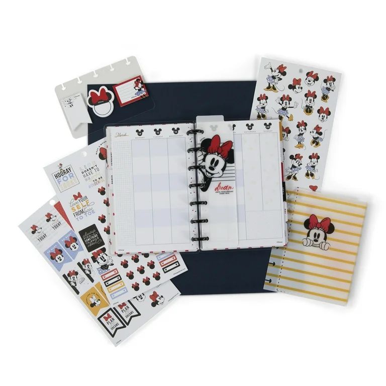 The Happy Planner, Disney, Minnie Mouse Mini Planner Box Kit, 2022, 10"x 1.25"x 8" | Walmart (US)