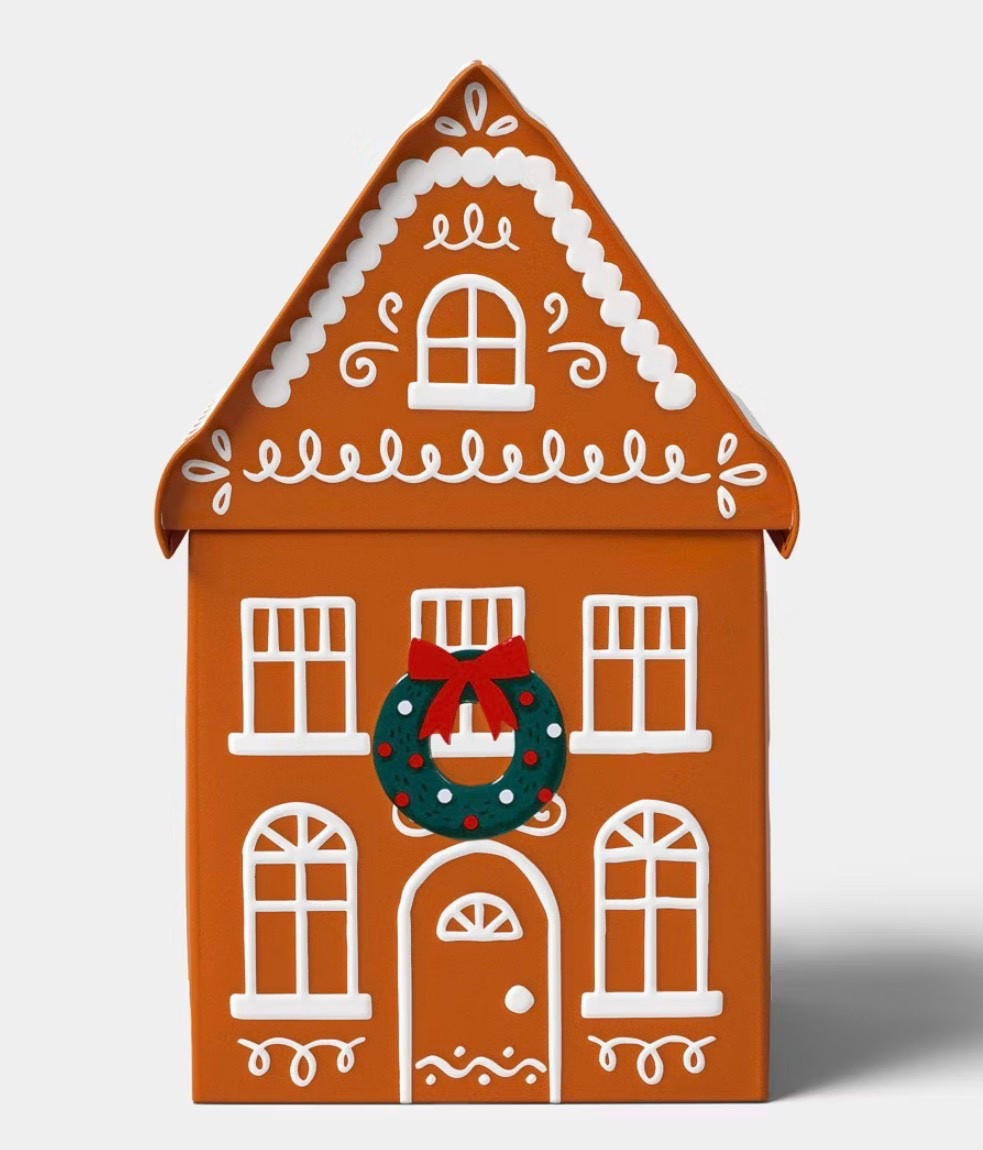 Christmas Gingerbread House Tin Gift Box - Wondershop™ 

#LTKHoliday #LTKFindsUnder50 #LTKGiftGuide