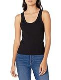 The Drop Women's Michelle Scoop Neck Fitted Tank Top, Black, XS | Amazon (US)