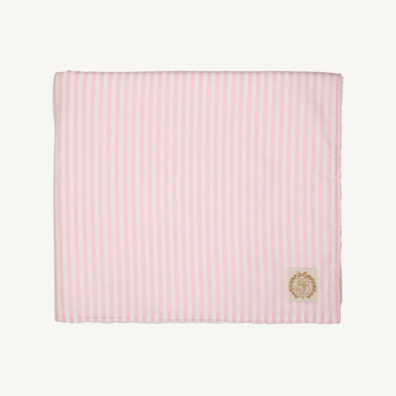 Bishop Bath & Beach Towel - Pinckney Pink Stripe | The Beaufort Bonnet Company