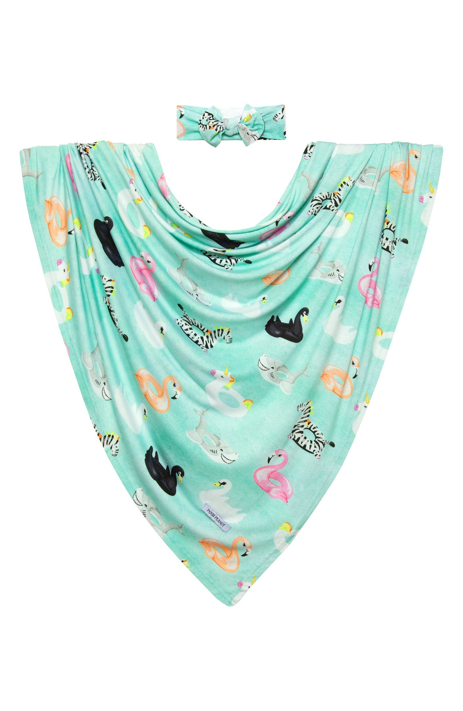 Lenny Bow Head Wrap & Swaddle Set | Nordstrom