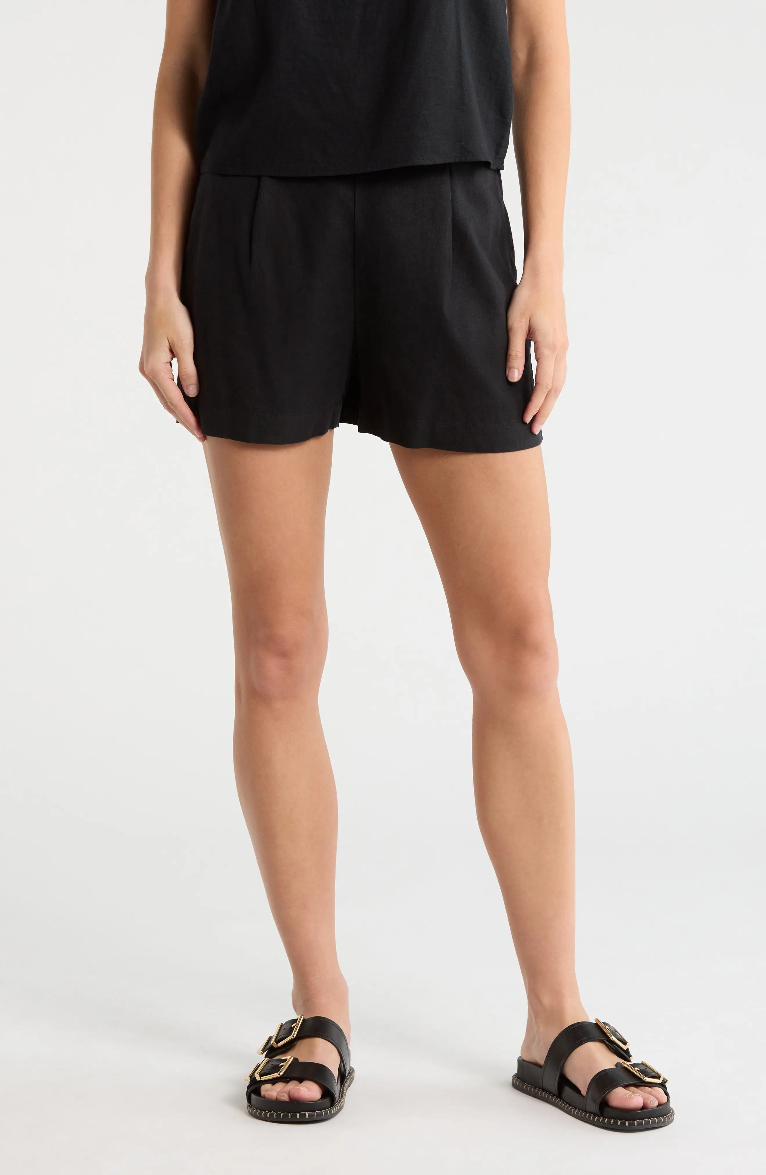 Madewell High Waist Flat Front Shorts (Women) | Nordstromrack | Nordstrom Rack