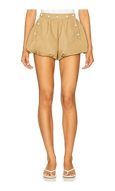 Sea Suzette Sportswear Bubble Shorts in Khaki from Revolve.com | Revolve Clothing (Global)