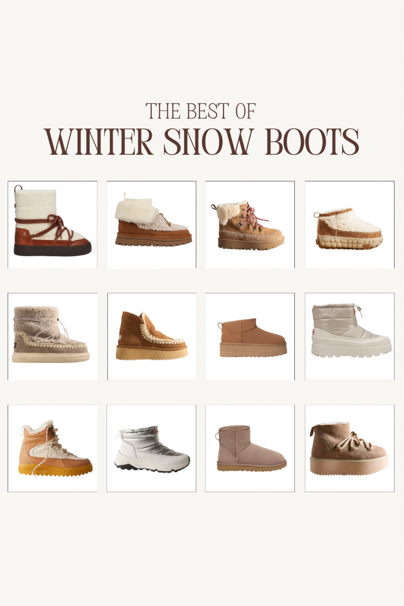 winter fashion trends: snow boots/winter boots. perfect for everyday wear or your upcoming ski trip!

#LTKSeasonal #LTKShoeCrush #LTKSaleAlert