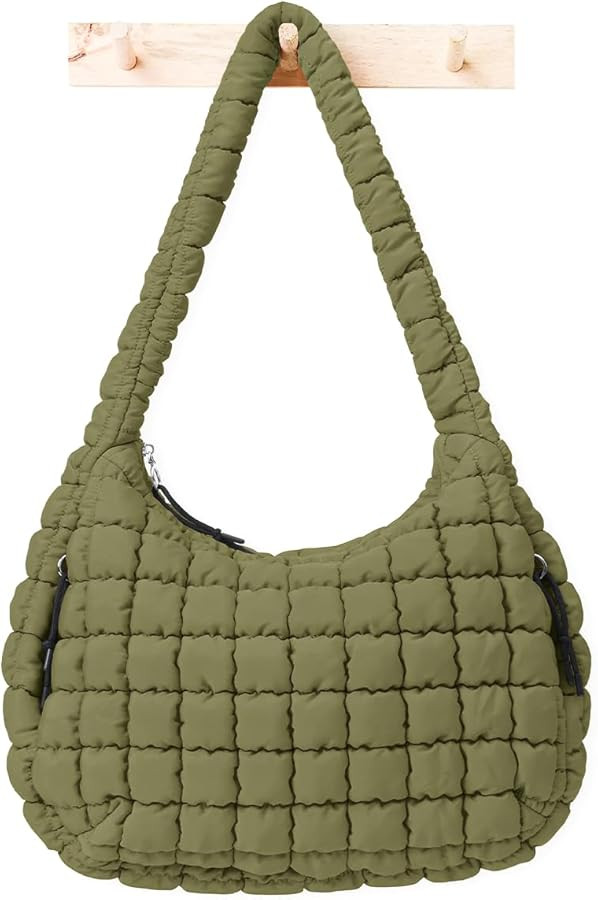 Womens' Lightweight Quilted Carryall GYM Tote Bag Puffer Crossbody Bag Soft Puffy Boho Handbags B... | Amazon (US)