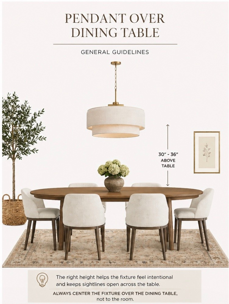 Dining room design with oval dining table and cream upholstered dining chairs. 

Delaney drum pendant mounted above and faux tree in the corner. 

#LTKHome #LTKSaleAlert #LTKOver40