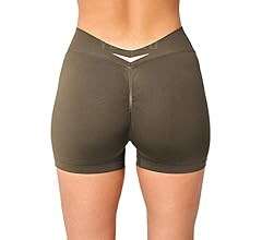 YEOREO Workout Scrunch Shorts Women 3.6" V Back Gym Shorts Butt Lifting Liz High Waisted Seamless... | Amazon (US)