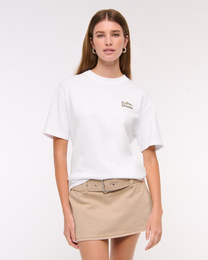 Women's Oversized Dirty Martini Graphic Tee | Women's New Arrivals | Abercrombie.com | Abercrombie & Fitch (US)